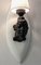Italienische Wandlampe aus schwarzer Keramik 3