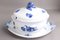 Blue Flower 8113 and 8110 Soup Bowl with Saucer from Royal Copenhagen, 1920s, Set of 2 5