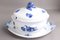 Blue Flower 8113 and 8110 Soup Bowl with Saucer from Royal Copenhagen, 1920s, Set of 2, Image 5