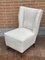 White Bouclé Lounge Chairs, 1950s, Set of 2 12