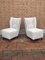 White Bouclé Lounge Chairs, 1950s, Set of 2 7