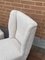 White Bouclé Lounge Chairs, 1950s, Set of 2 10