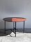 Round Table with Teak Top and Metal Base, 1960s 1