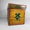 Caja de transporte de té japonesa vintage de madera, años 50, Imagen 14