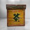 Caja de transporte de té japonesa vintage de madera, años 50, Imagen 20