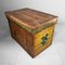 Caja de transporte de té japonesa vintage de madera, años 50, Imagen 3