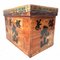 Caja de transporte de té japonesa de madera, años 50, Imagen 8