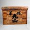 Caja de transporte de té japonesa de madera, años 50, Imagen 5