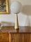 Lampada da tavolo conica in pergamena e ottone, Francia, anni '60, Immagine 14