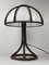 Bamboo Rattan Mushroom Table Lamp, Dutch, 1970s, Image 9