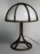 Bamboo Rattan Mushroom Table Lamp, Dutch, 1970s 5