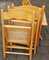 Vintage Wooden Folding Chairs with Viennese Braid Seats, Set of 4, Image 8