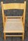 Vintage Wooden Folding Chairs with Viennese Braid Seats, Set of 4, Image 1