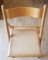 Vintage Wooden Folding Chairs with Viennese Braid Seats, Set of 4, Image 5