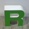 Vintage Green Decorative Letter R, 1970s, Image 2