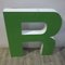 Large Vintage Green Decorative Letter R, 1970s, Image 4