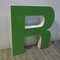 Large Vintage Green Decorative Letter R, 1970s, Image 2