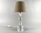 Vintage Table Lamp in Transparent Glass, 1980s, Image 1