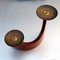 Danish Curved Teak Candleholder for Two Candles, 1960s 2