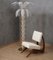 Lámpara de pie Mid-Century de latón y cristal de Murano, años 80, Imagen 2