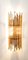 Brass Sputnik Sconce with Square Strips 26