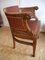 Jugendstil Sessel aus Holz & Rindsleder, 1910 2