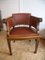 Fauteuil Art Nouveau en Bois et Cuir de Vache, 1910 19