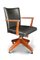 Black Adjustable Swivel Desk Chair from Hillcrest, 1920s, Image 1