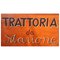 Enseigne Trattoria Vintage en Métal, 1950s 4