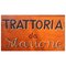 Vintage Trattoria Schild aus Metall, 1950er 4