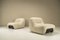 Malu Lounge Chairs in White Boucle by Claudio Vagnoni, Italy, 1970s, Set of 2 1