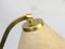 Vintage Table Lamp in Brass with Lampshade in Fiberglass, 1960s 15