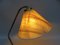 Lampada da tavolo vintage in ottone con paralume in fibra di vetro, anni '60, Immagine 10