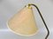 Vintage Table Lamp in Brass with Lampshade in Fiberglass, 1960s 12