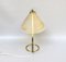Vintage Table Lamp in Brass with Lampshade in Fiberglass, 1960s 6