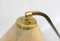 Vintage Table Lamp in Brass with Lampshade in Fiberglass, 1960s 17