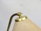 Vintage Table Lamp in Brass with Lampshade in Fiberglass, 1960s 14
