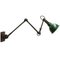 Vintage Industrial Machinist Work Green Metal 3-Arm Wall Light from Dugdills, UK, Image 3