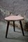 Mid-Century Pink Tripod Table or Plant Stand 1