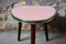 Mid-Century Pink Tripod Table or Plant Stand 4