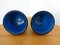 Italian Rimini Blue Ceramic Cachepots by Aldo Londi for Bitossi, 1960s, Set of 2, Image 12