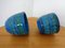 Italian Rimini Blue Ceramic Cachepots by Aldo Londi for Bitossi, 1960s, Set of 2, Image 13