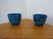 Italian Rimini Blue Ceramic Cachepots by Aldo Londi for Bitossi, 1960s, Set of 2 2
