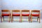 Teak Model 16 Dining Rooms by Johannes Andersen for Uldum, Set of 4 16