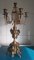 Candelabro barroco de seis brazos de latón, Imagen 3
