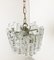 Lámpara colgante de cristal de hielo atribuida a Kalmar, años 60, Imagen 8
