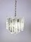 Lámpara colgante de cristal de hielo atribuida a Kalmar, años 60, Imagen 2