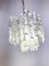 Lámpara colgante de cristal de hielo atribuida a Kalmar, años 60, Imagen 4
