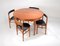 Mid-Century Teak Space Saver Extending Dining Table and Chairs, England 1970s, Set of 5, Image 12
