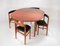 Mid-Century Teak Space Saver Extending Dining Table and Chairs, England 1970s, Set of 5, Image 3